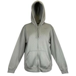 Nike Mens Therma Fit Full Zip‎ Hoodie Sweatshirt Jacket Dri-Fit  Gray Sz Small